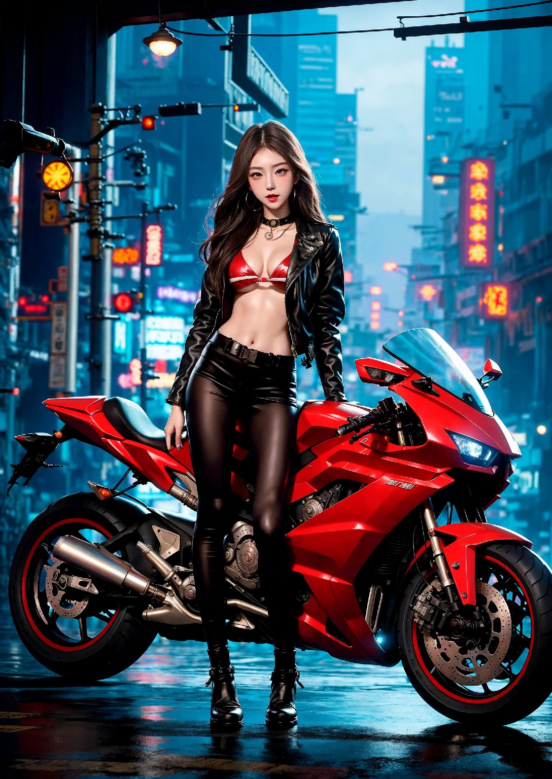 Akira Motorcycle Girl