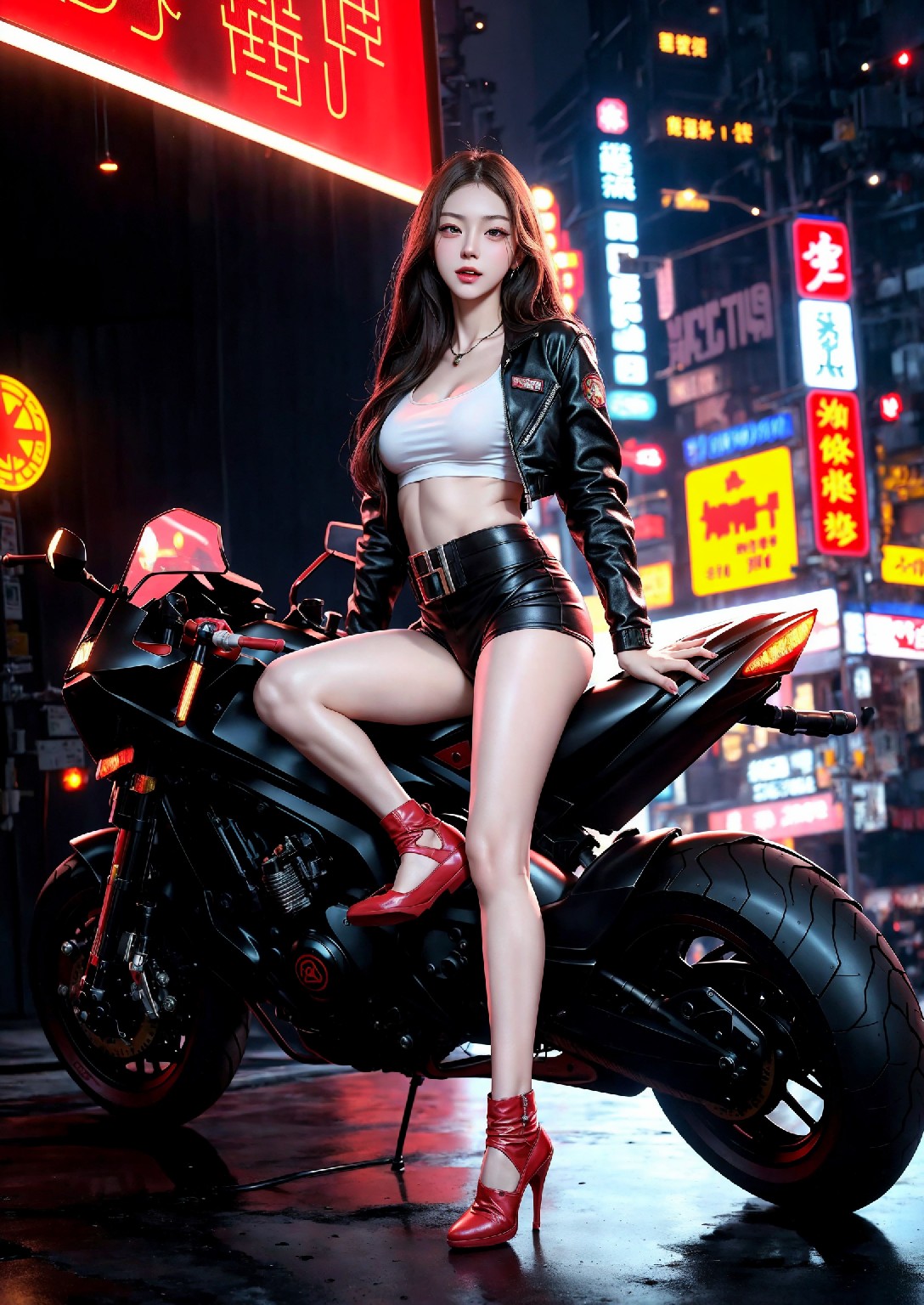 Akira Motorcycle Girl