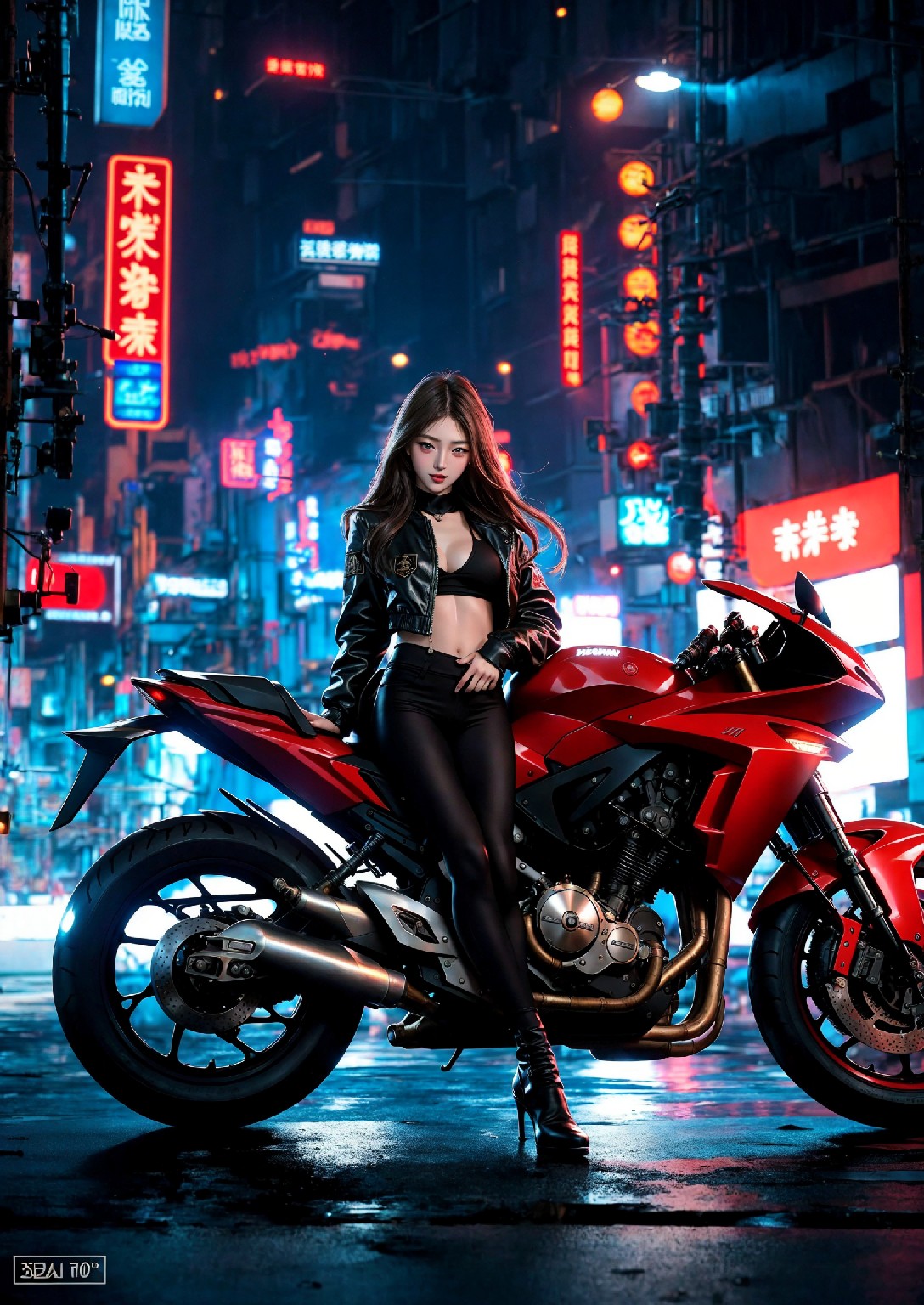 Akira Motorcycle Girl