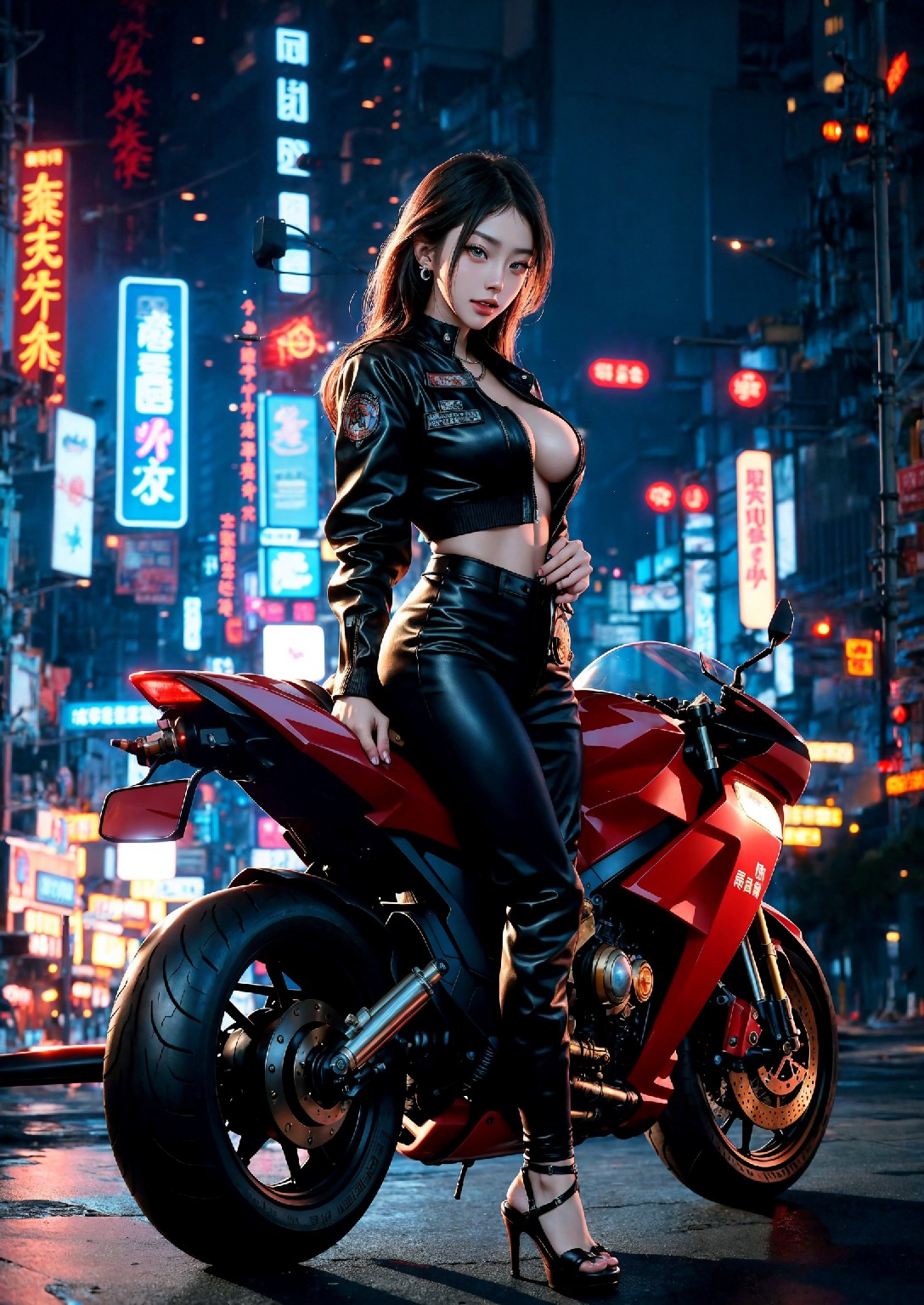 Akira Motorcycle Girl