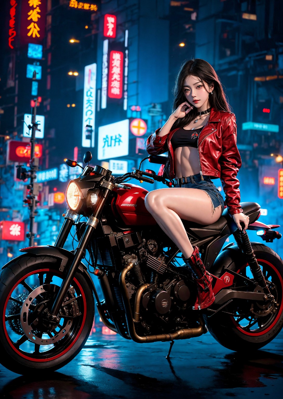 Akira Motorcycle Girl