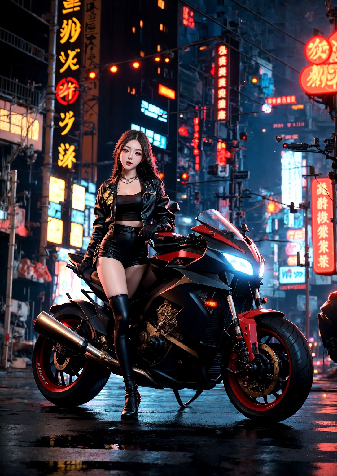 Akira Motorcycle Girl