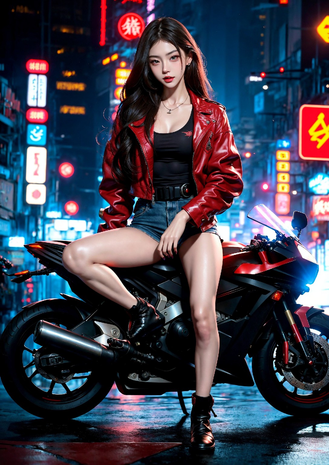 Akira Motorcycle Girl