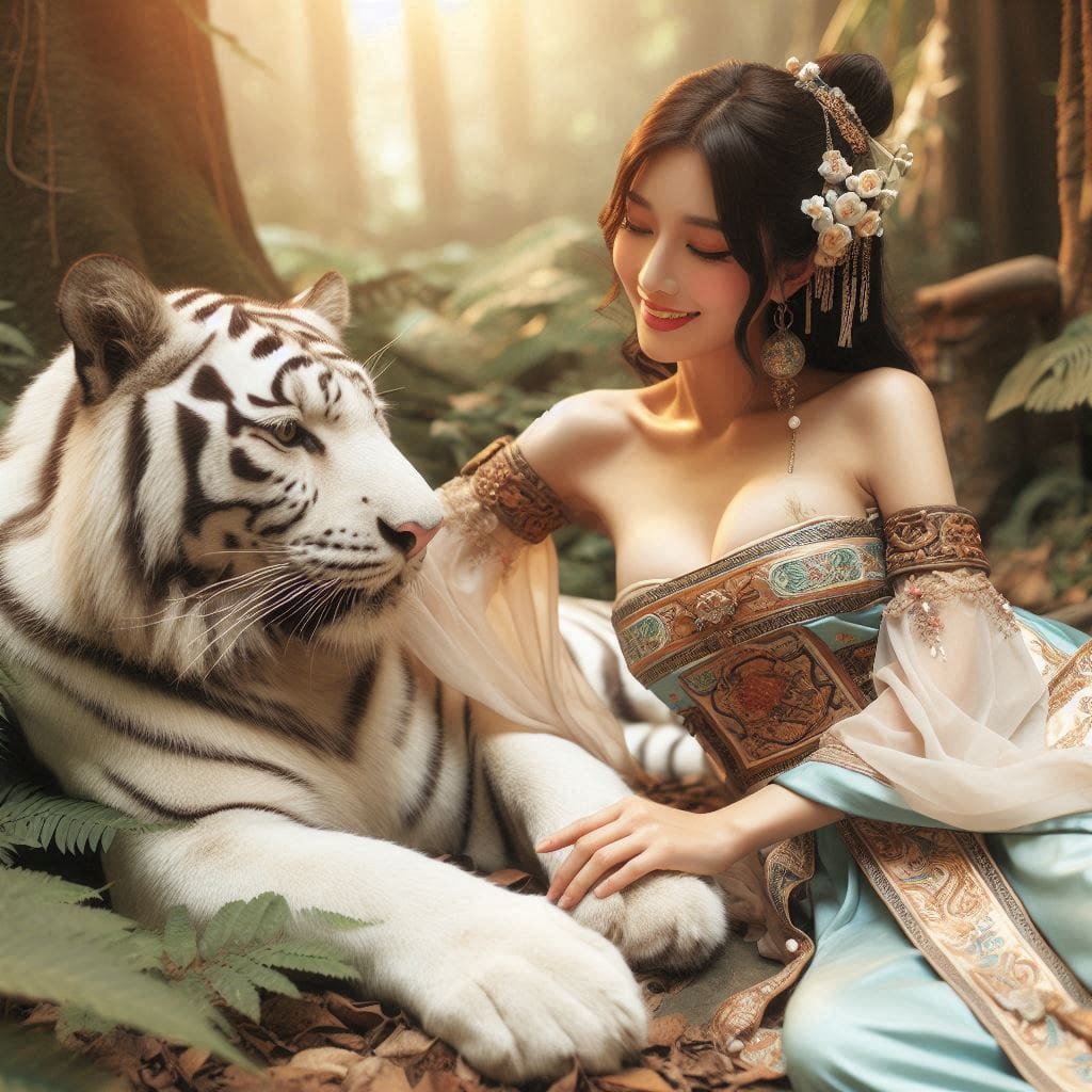 tanning pet white big cat