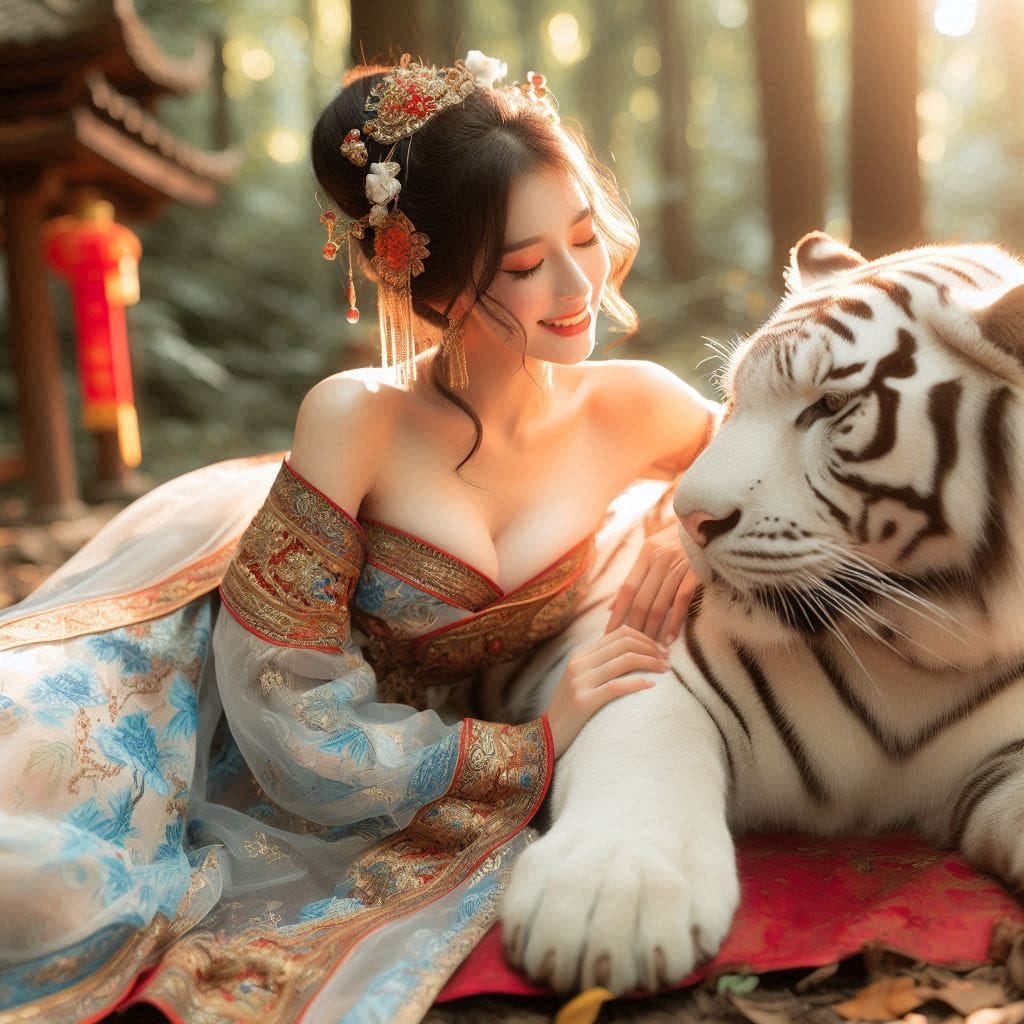 tanning pet white big cat