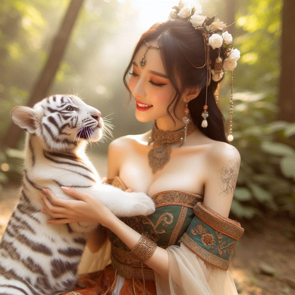 tanning pet white big cat