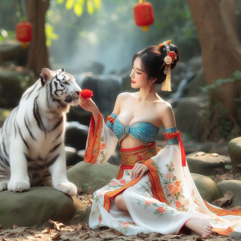 tanning pet white big cat