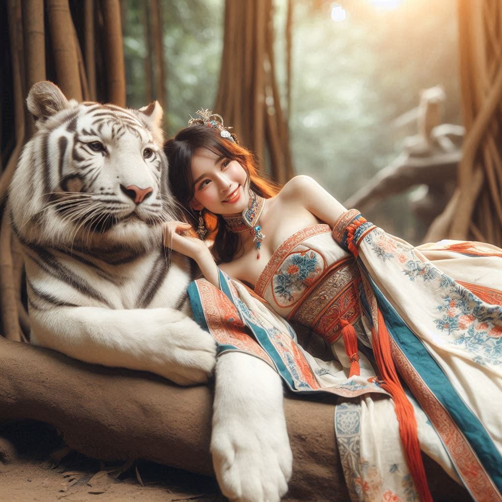 tanning pet white big cat