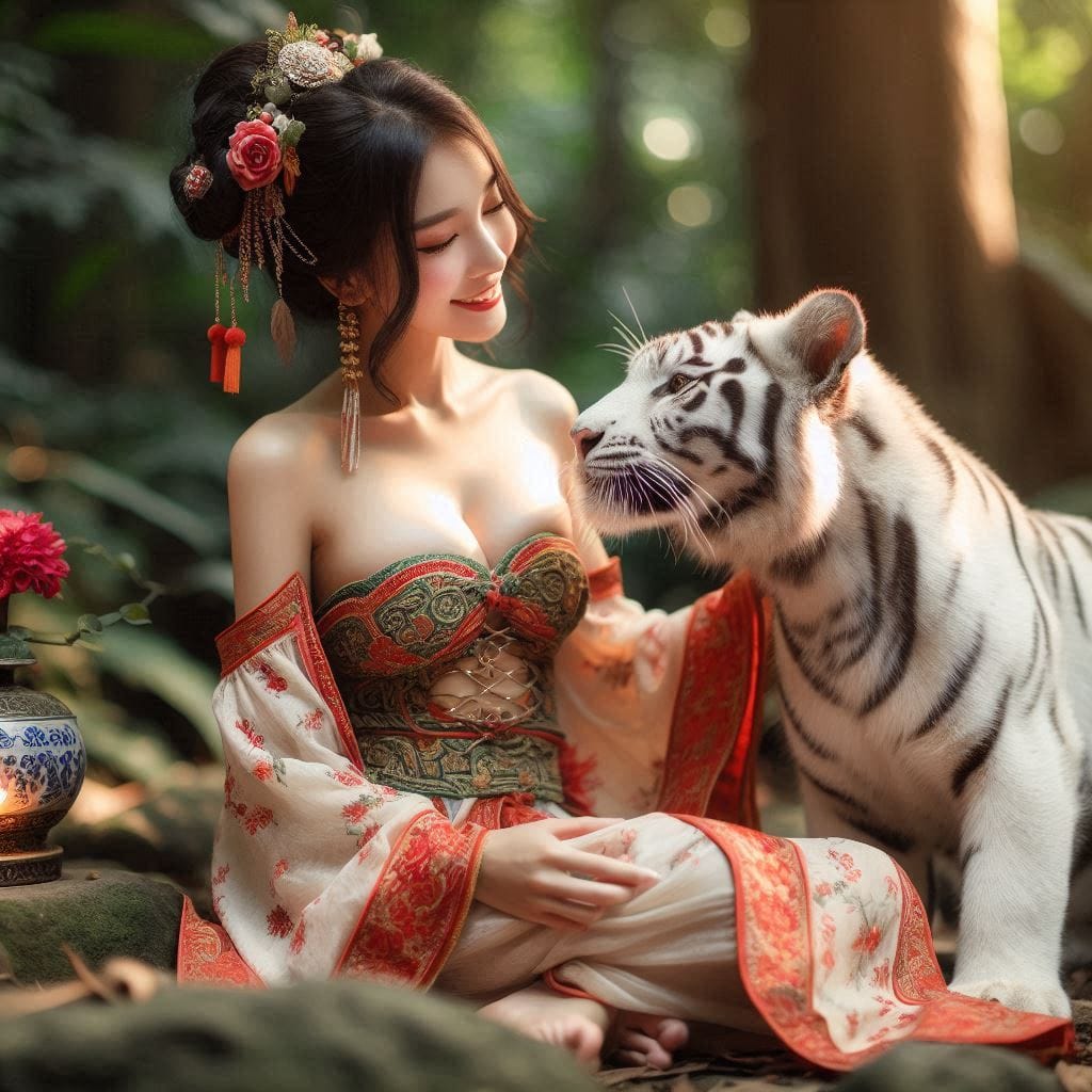 tanning pet white big cat