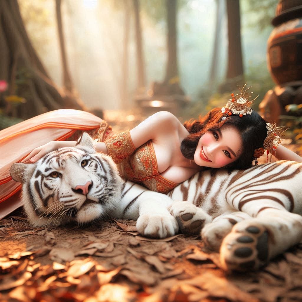 tanning pet white big cat