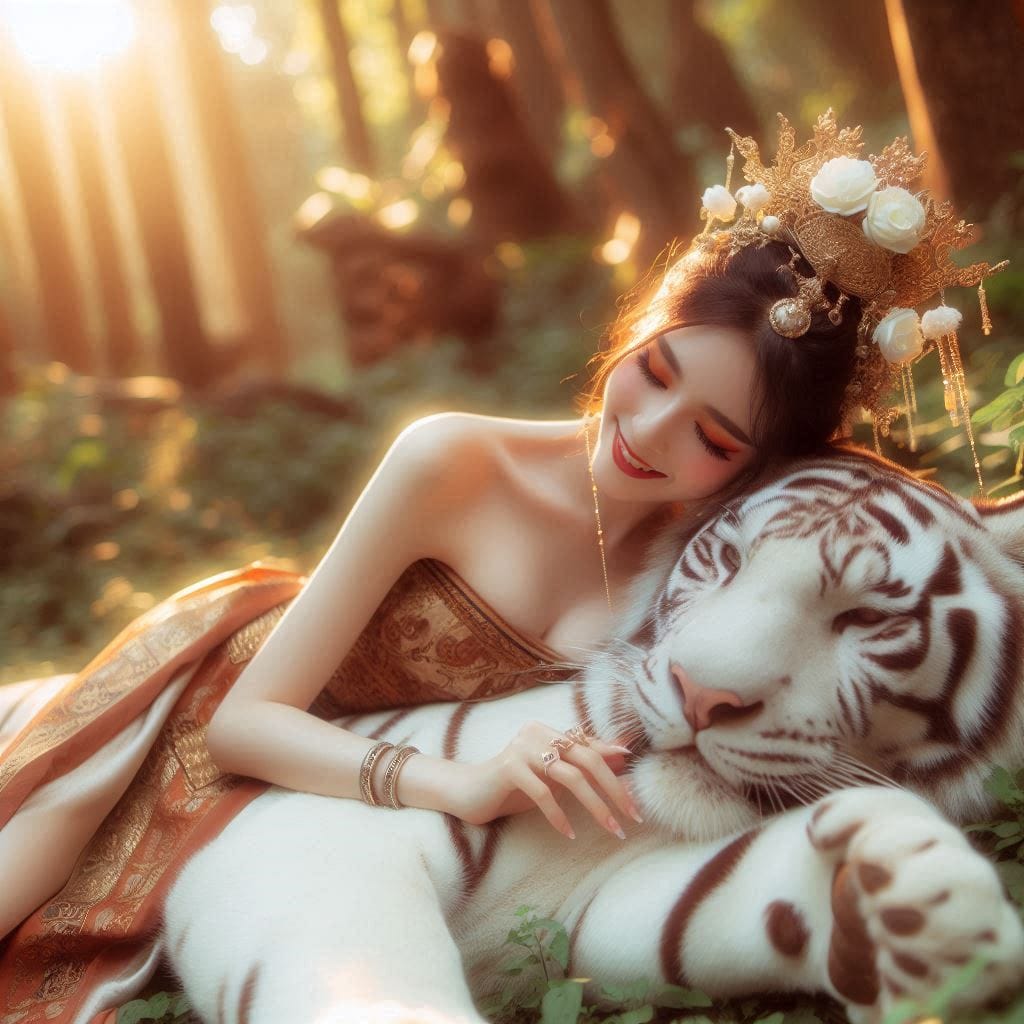 tanning pet white big cat