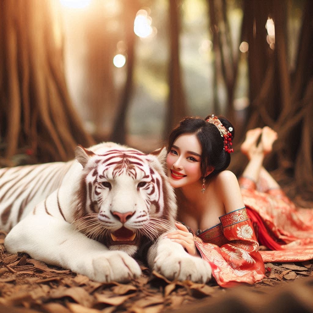 tanning pet white big cat