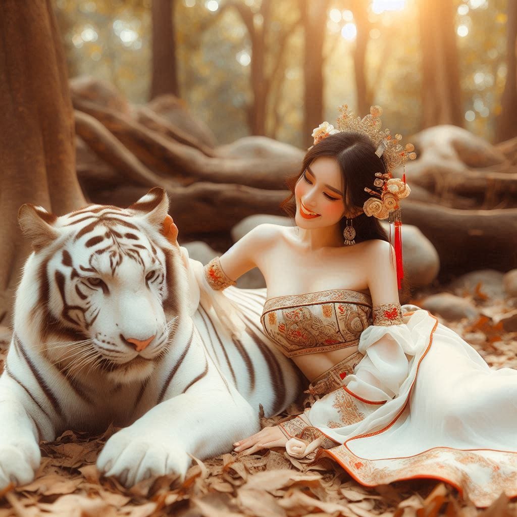 tanning pet white big cat