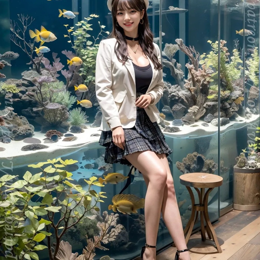 ★Patreon-Rurina★ Layered Skirt And Aquarium