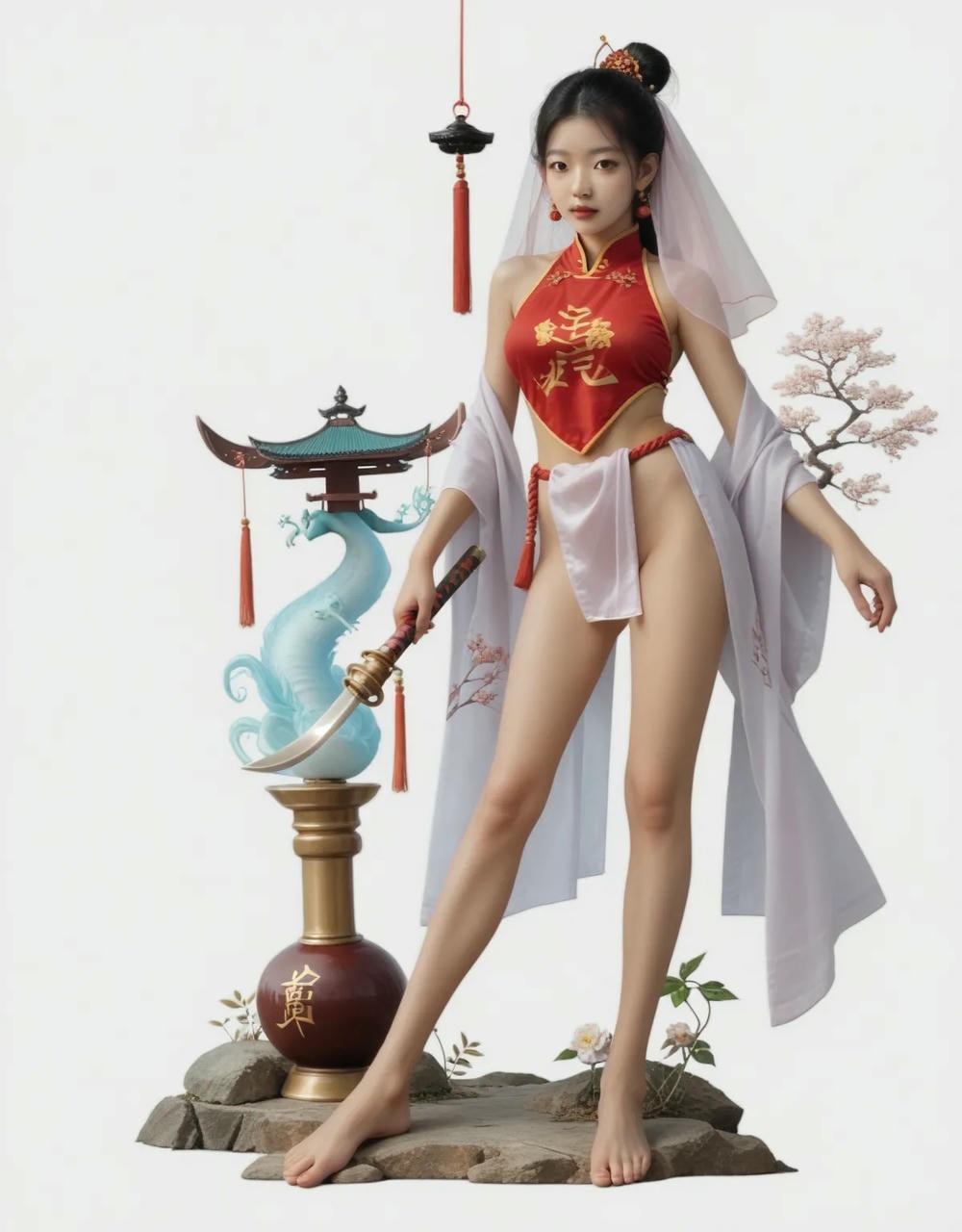 Portrait series: Chinese antique fairy girl (vertical version) 15