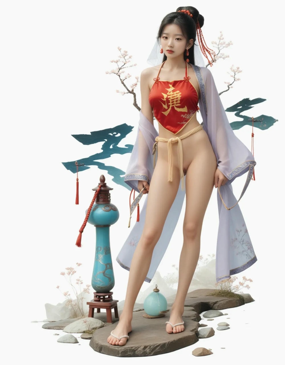 Portrait series: Chinese antique fairy girl (vertical version) 15