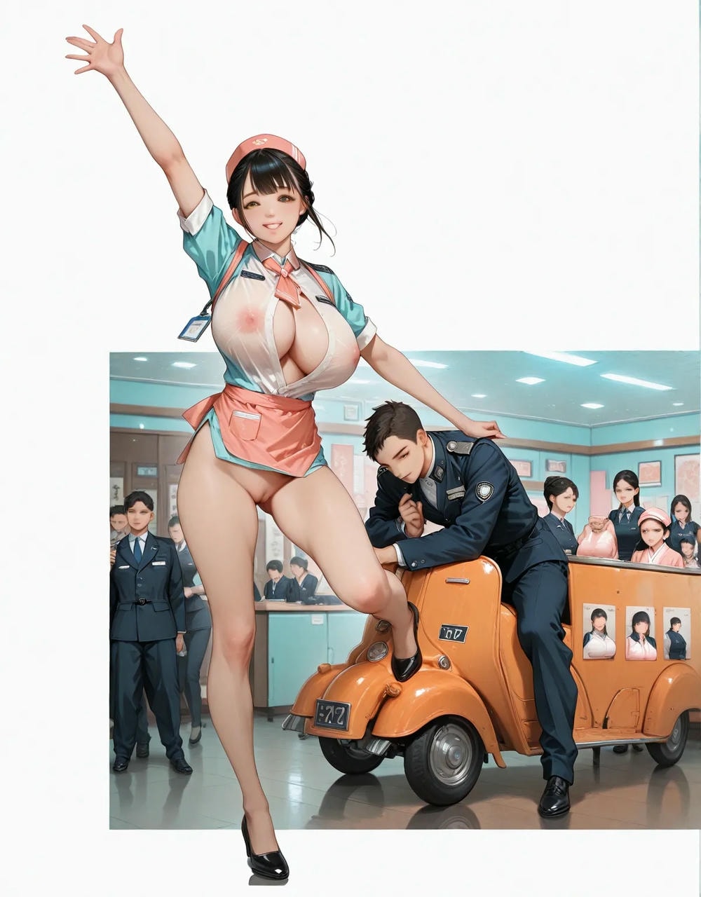 Portrait series: hostess - waitress - flight attendant.etc 20