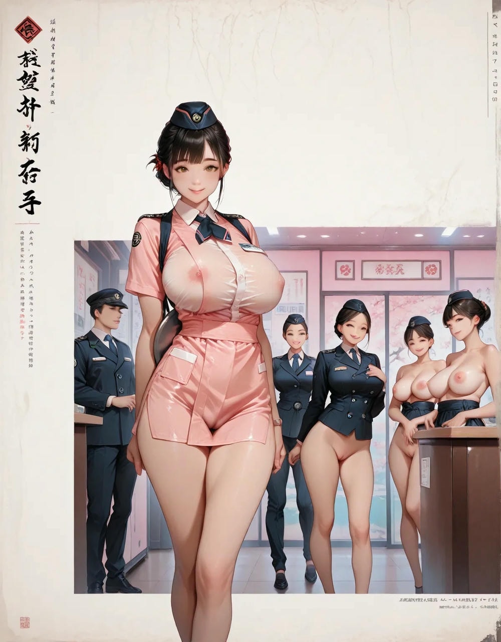 Portrait series: hostess - waitress - flight attendant.etc 20
