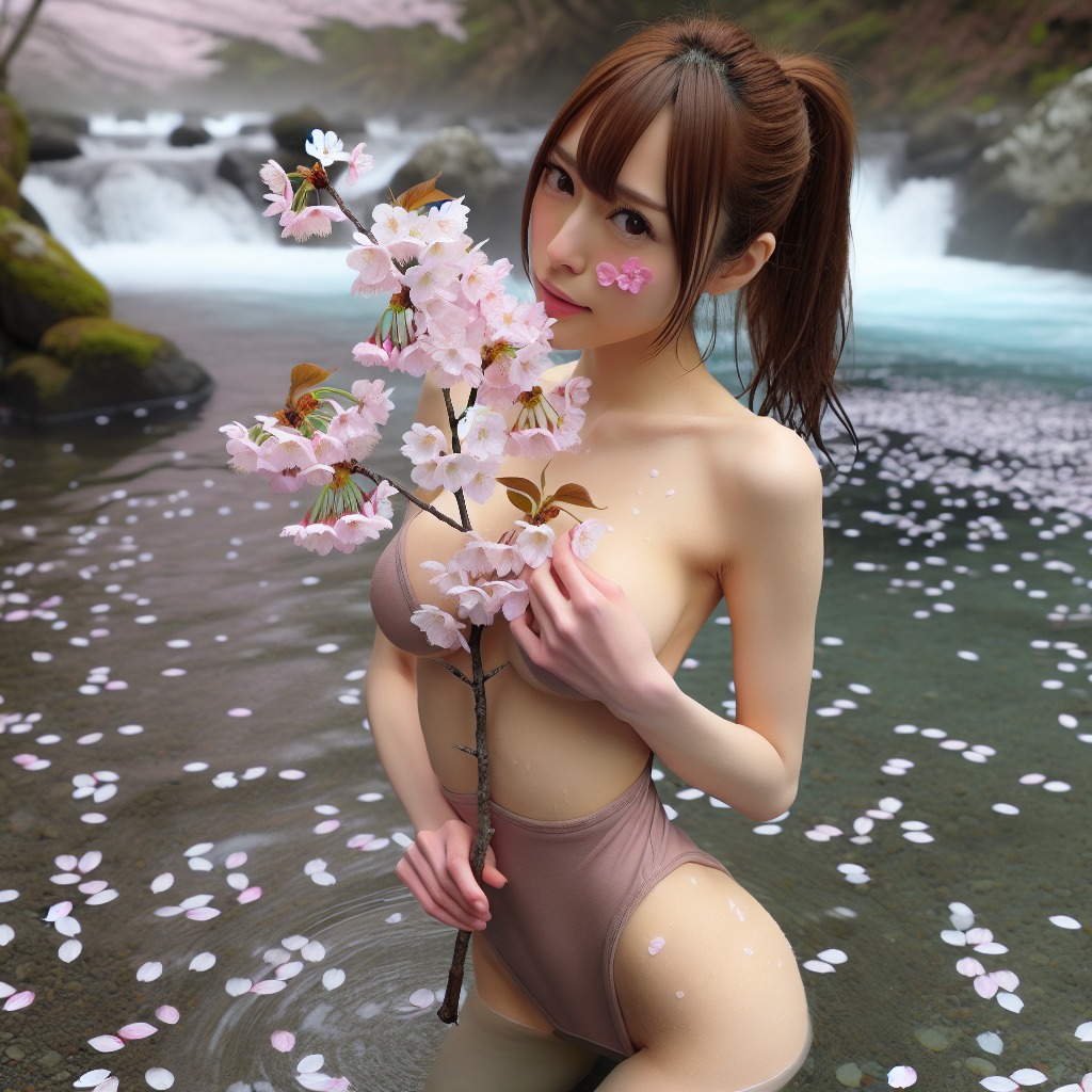 Aesthetic Series (1) Wild Creek Cherry Blossoms