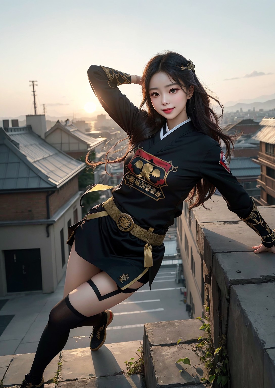 Cute young ninja