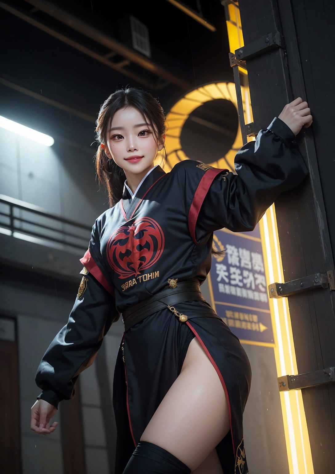Cute young ninja