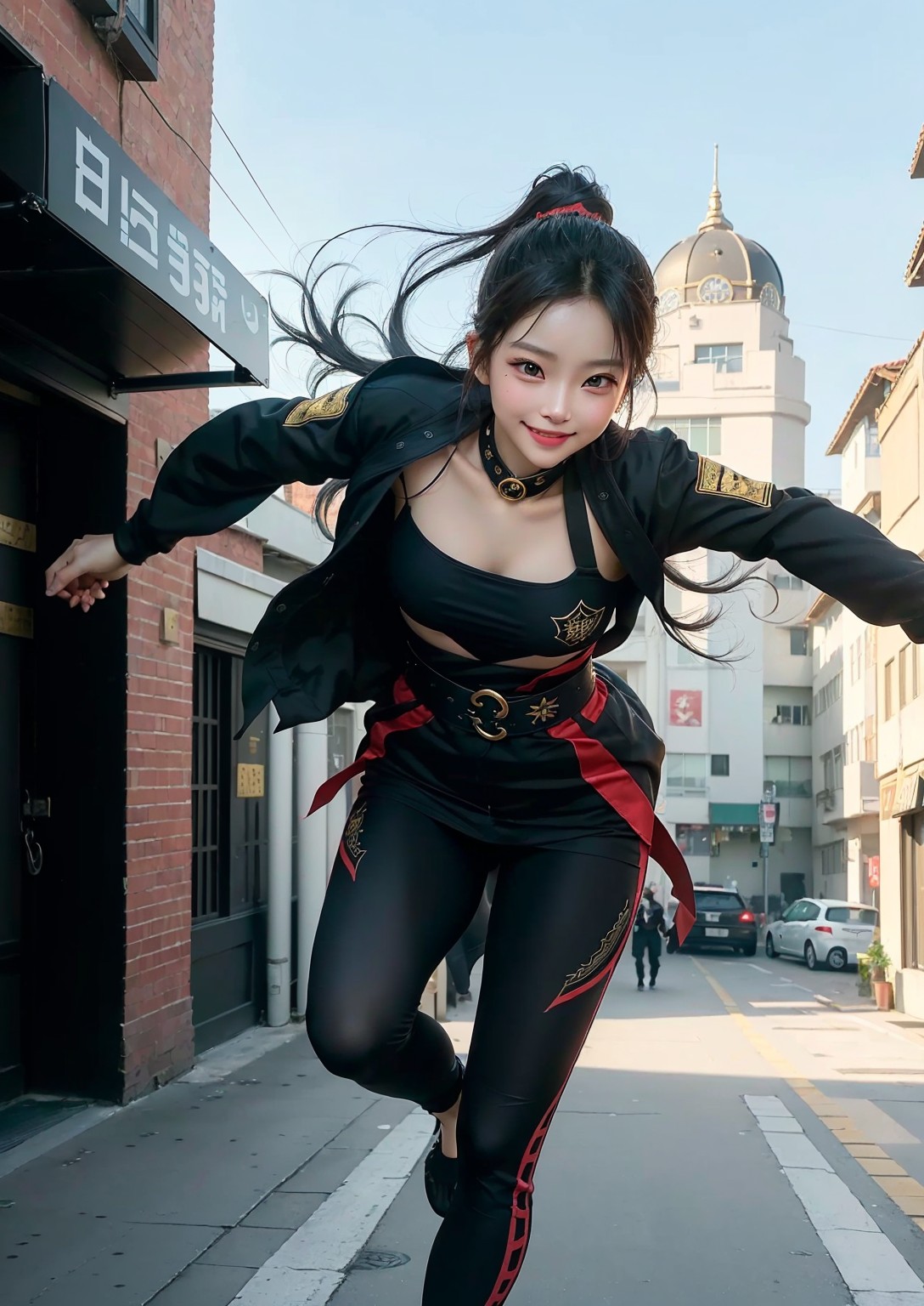 Cute young ninja