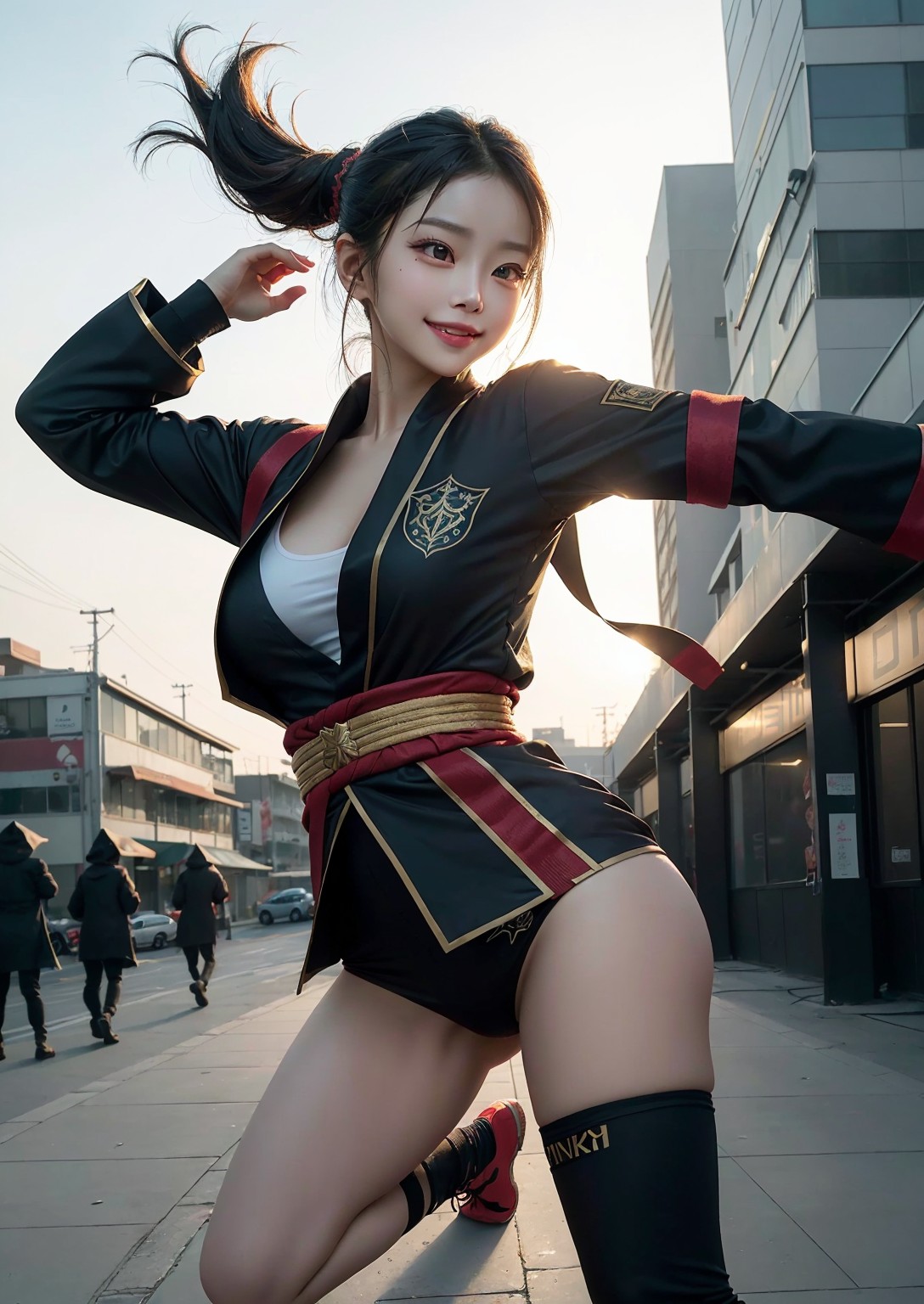 Cute young ninja