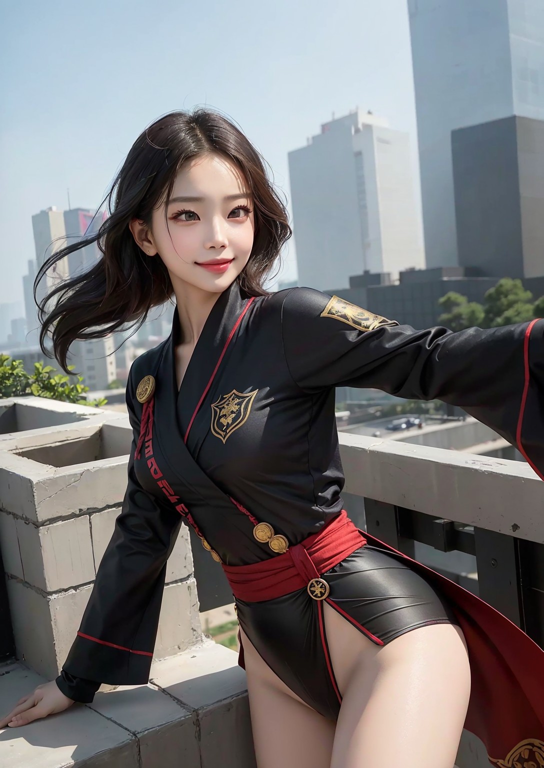 Cute young ninja