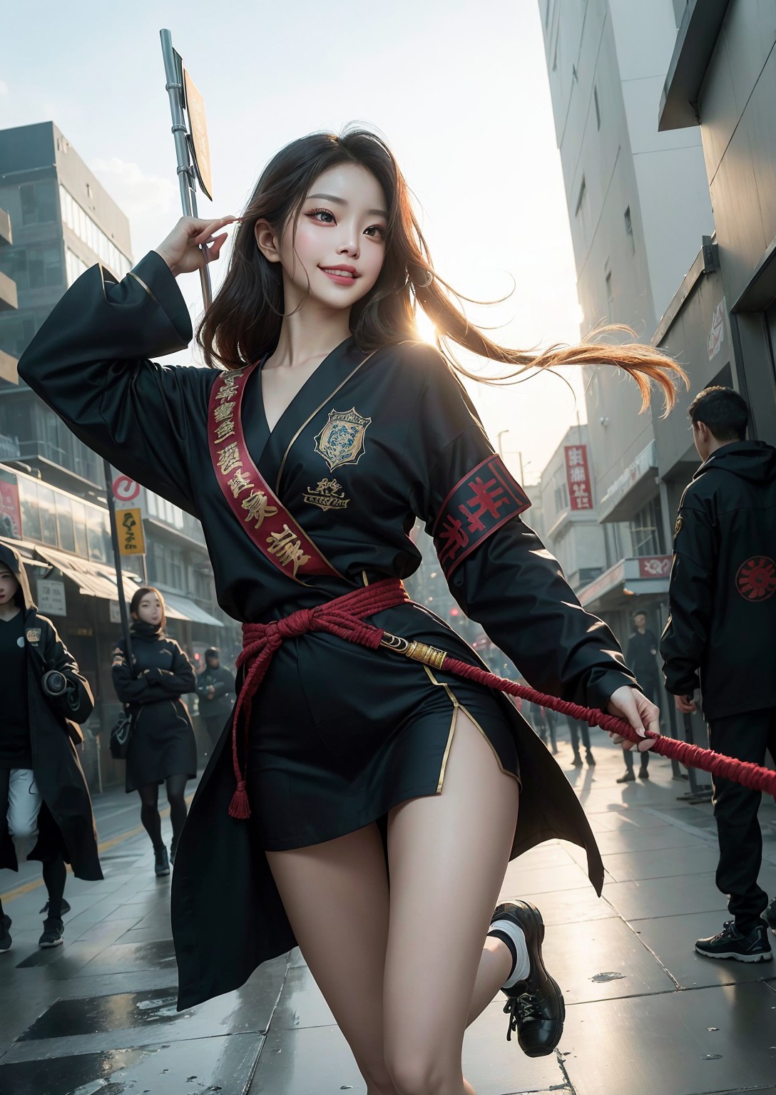 Cute young ninja
