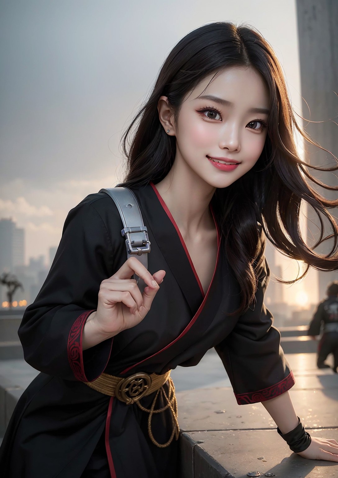 Cute young ninja