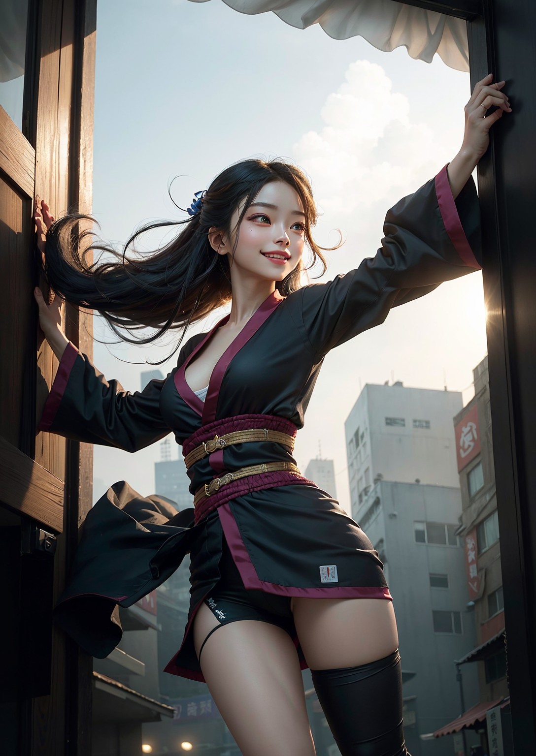 Cute young ninja