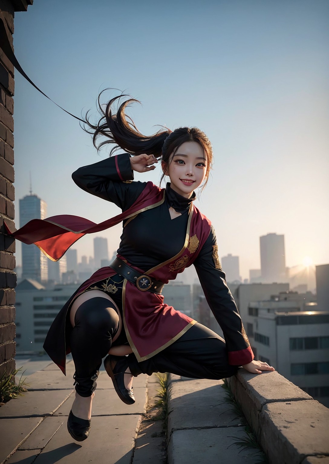 Cute young ninja