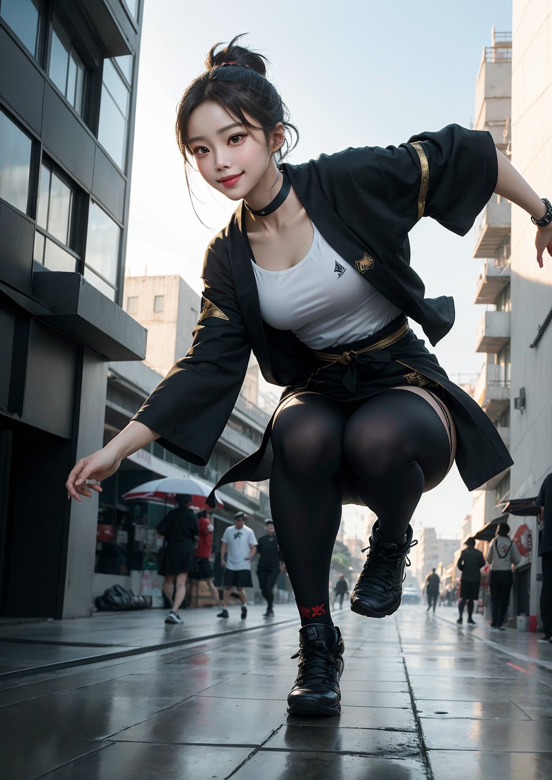 Cute young ninja