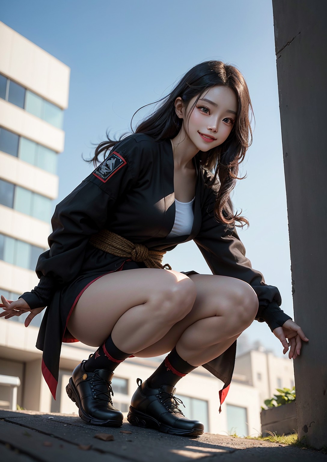Cute young ninja