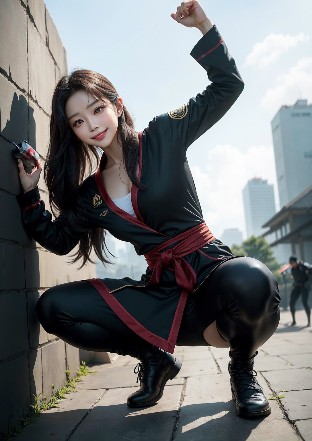 Cute young ninja
