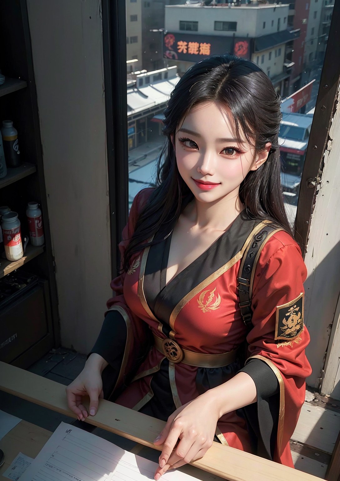 Cute young ninja