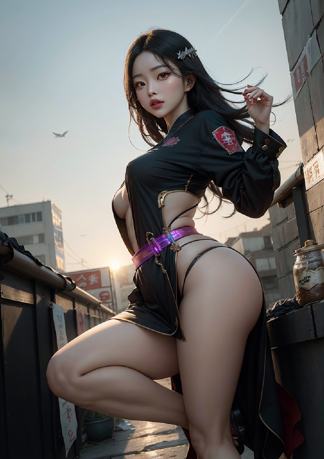 Cute young ninja