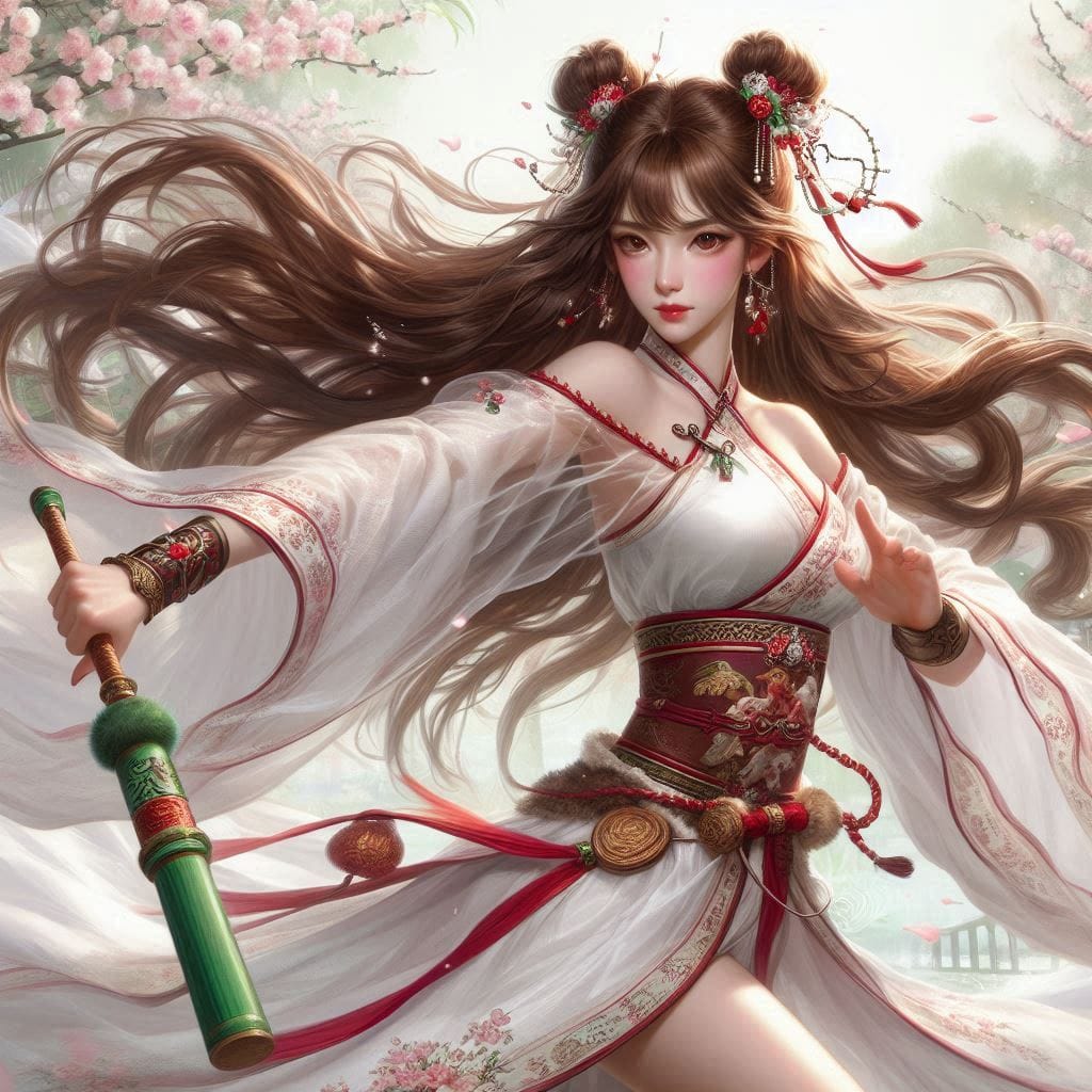 Peach Island Huangrong - Dog Punching Woman