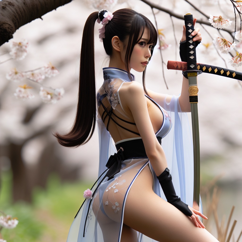 Portable Series: Cherry Blossom Swordswoman