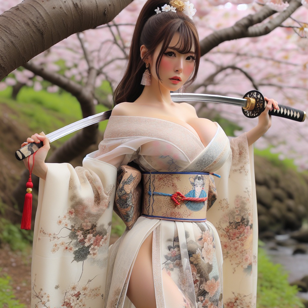 Portable Series: Cherry Blossom Swordswoman