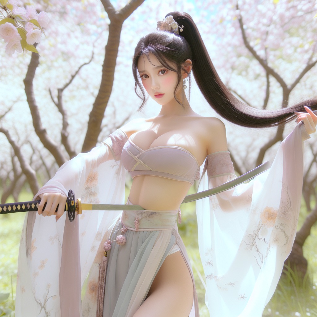 Portable Series: Cherry Blossom Swordswoman