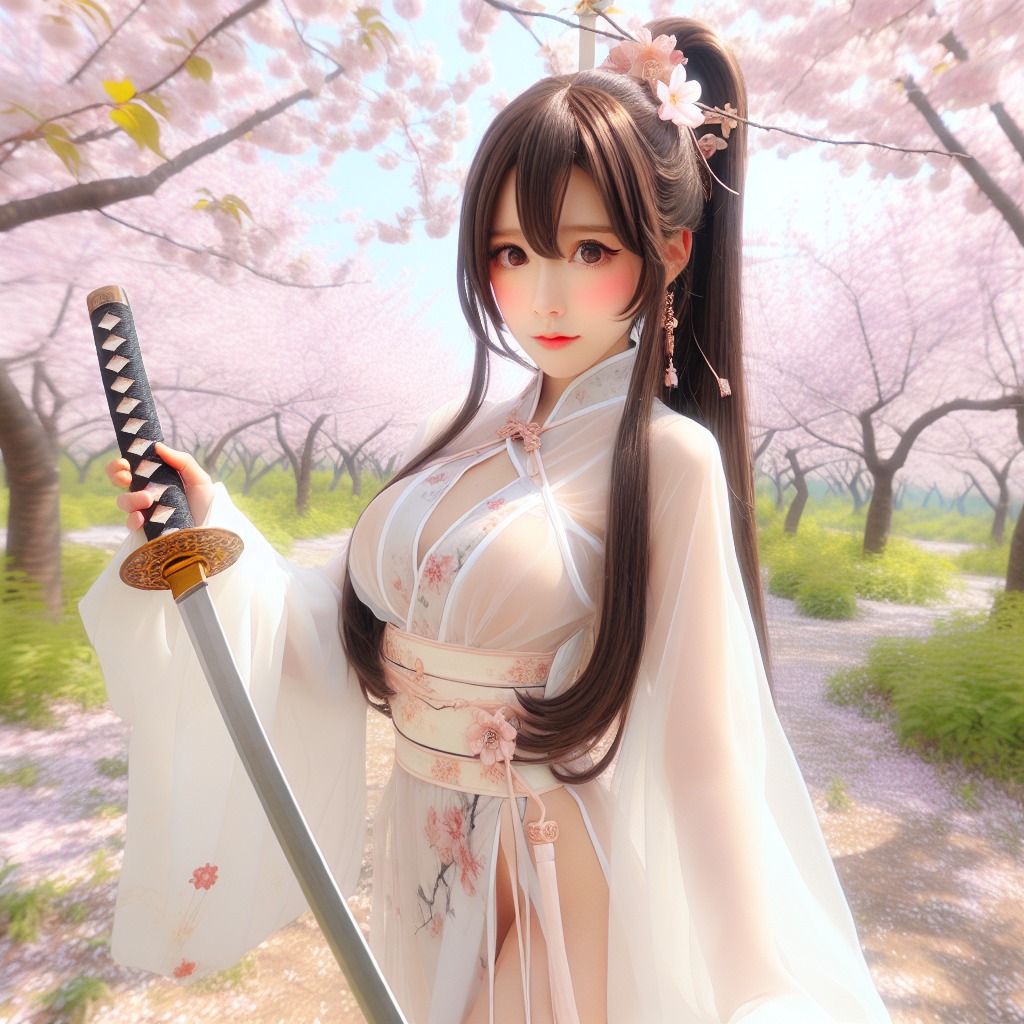 Portable Series: Cherry Blossom Swordswoman