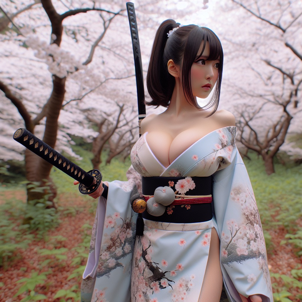 Portable Series: Cherry Blossom Swordswoman