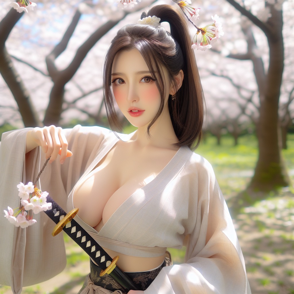 Portable Series: Cherry Blossom Swordswoman
