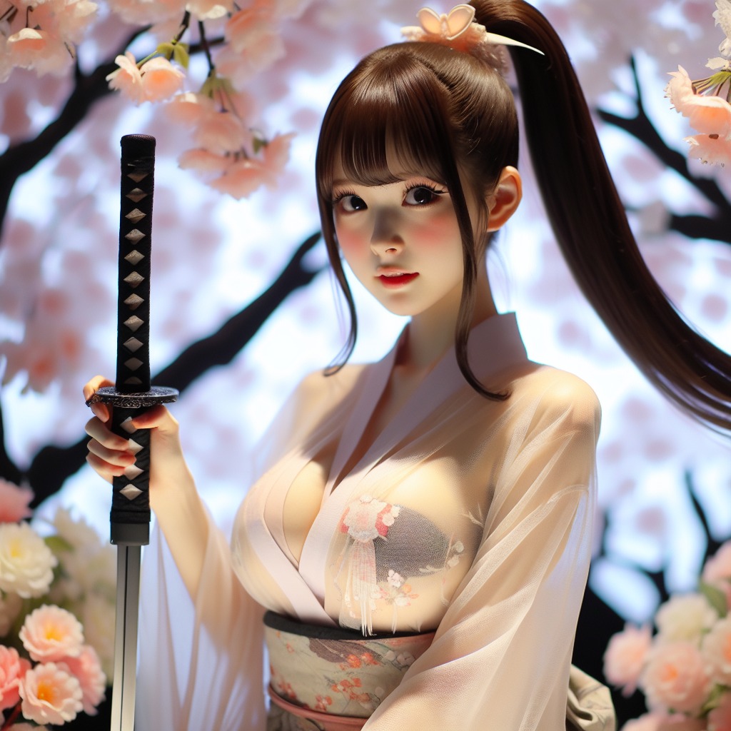 Portable Series: Cherry Blossom Swordswoman