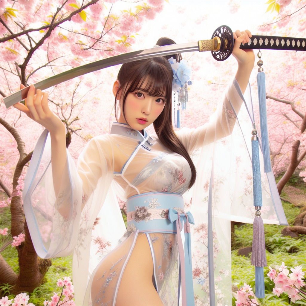 Portable Series: Cherry Blossom Swordswoman