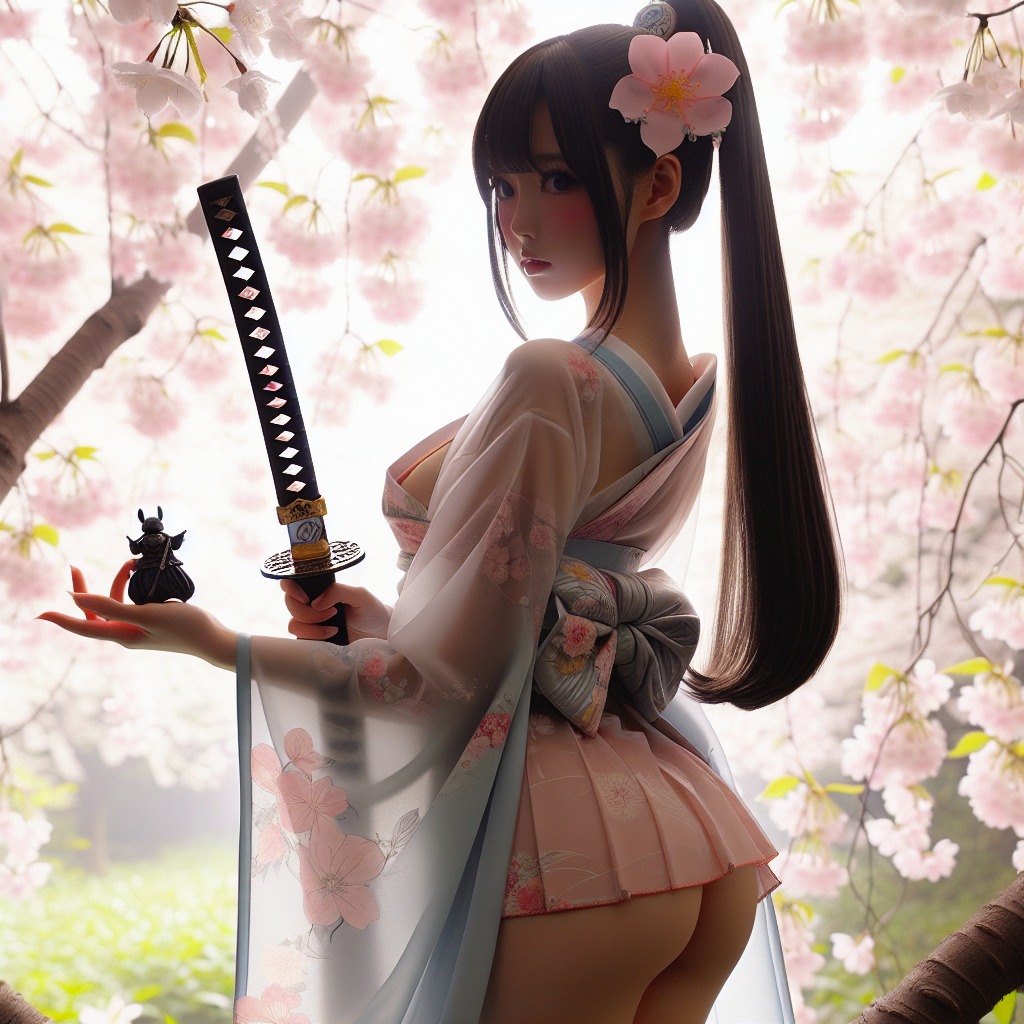 Portable Series: Cherry Blossom Swordswoman