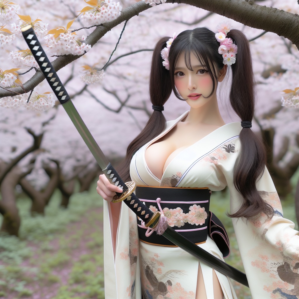 Portable Series: Cherry Blossom Swordswoman