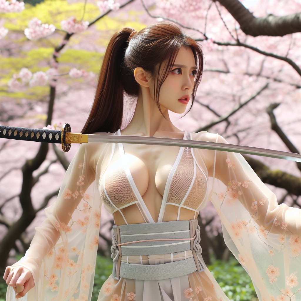 Portable Series: Cherry Blossom Swordswoman
