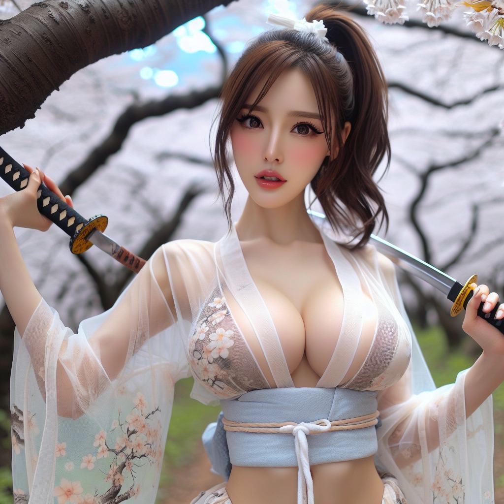 Portable Series: Cherry Blossom Swordswoman